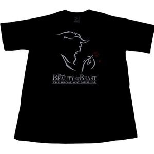 Vintage Disney Beauty and the Beast The Broadway Musical T-Shirt Size M Black